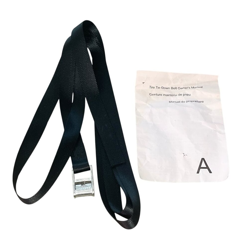 Universal Spare Tire Tie-Down Strap with Buckle + Manual Car SUV Emergency New